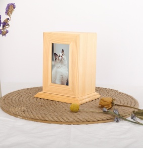 Fournitures funéraires, boîte commémorative pour chat et <span class=keywords><strong>chien</strong></span>, petit animal de compagnie, cadre <span class=keywords><strong>photo</strong></span> en bois massif, table, urne en bois pour animal de compagnie - Product Image 4