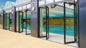 Zeyi Compre más, ahorre más Mosquitera Acordeón Empered Glass Bifold-Door <span class=keywords><strong>Puertas</strong></span> de patio Balcón Puerta plegable - Product Image 5