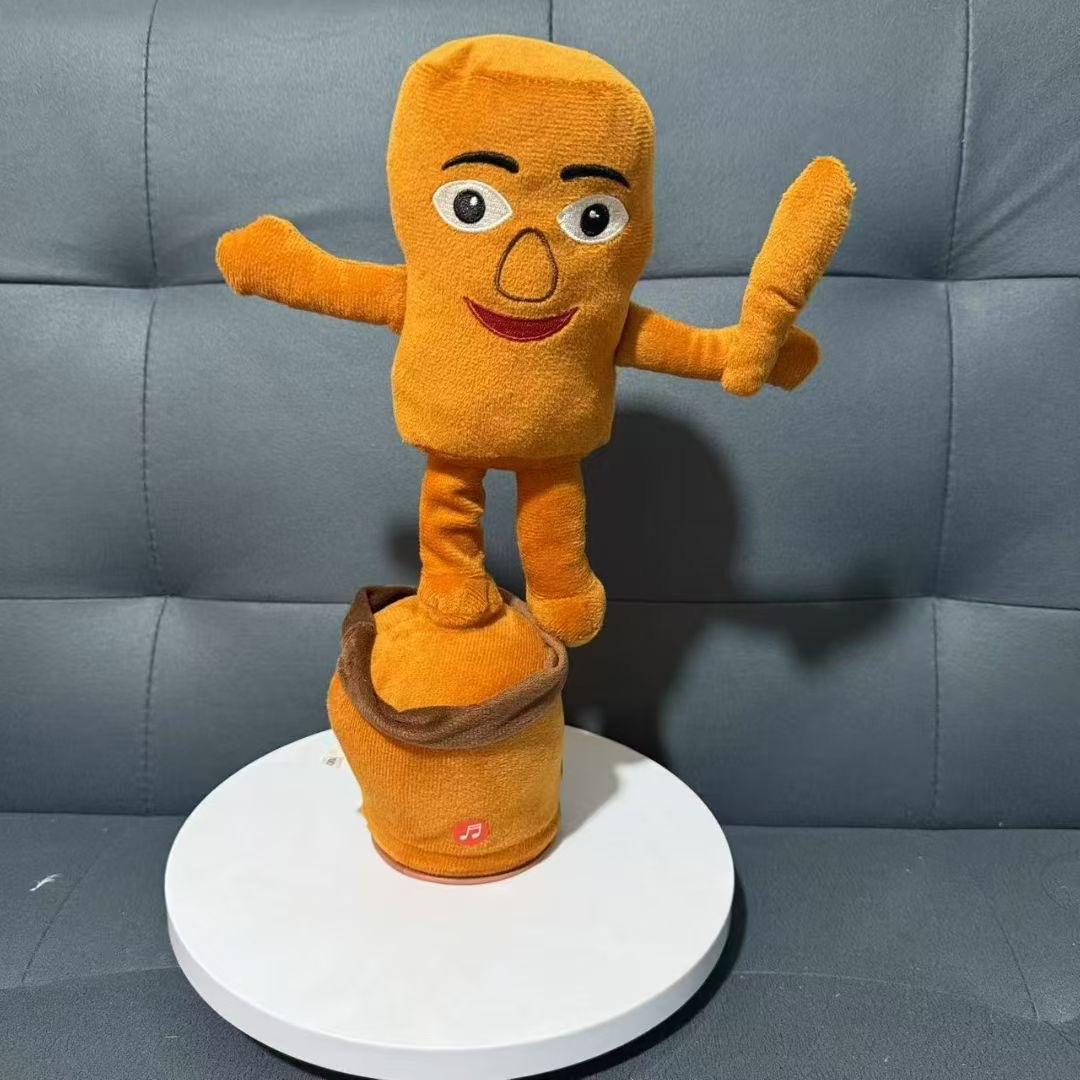 Wooden stick man from the shanhaijing spinning rod