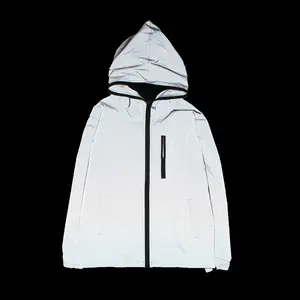 Giacca da uomo personalizzata XXL in poliestere giacca multicolore impermeabile giacca a vento 3M di sicurezza riflettente Hip Hop Logo XL viaggi tour