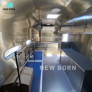 Gran oferta, carrito de helados de acero inoxidable recién nacido, remolque de comida callejera de la mejor calidad, camiones móviles de comida rápida para Alimentos Callejeros - Product Image 4