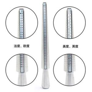 Bâton de mesure d'anneaux en aluminium, taille UK US, bâton de mesure d'anneaux à quatre fonctions, règle pour anneaux - Product Image 3