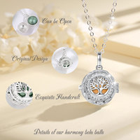 Collier pour femme enceinte, pendentifs pour nouveau-né, collier à ailes d'ange, carillon à boule d'ange pour cadeau de femme