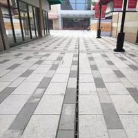 Caniveau de drainage extérieur moderne invisible, drain de sol linéaire pour douche, caniveaux en béton polymère, acier inoxydable pour drainage