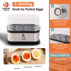 Hervidor <span class=keywords><strong>de</strong></span> Huevos Eléctrico <span class=keywords><strong>de</strong></span> 350w, Vaporera para Huevos, para Niños y Familia, Capacidad para 1-6 Huevos - Product Image 1