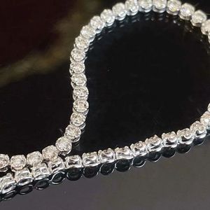 Xinfly Fashion Choker 18k Pure Gold 1.0ct Natural Diamond Tennis <b>Necklace</b> - Product Image 4