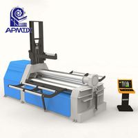 Machine de cintrage de plaques à 4 rouleaux CNC efficace, performances stables, machine de cintrage de plaques automatique