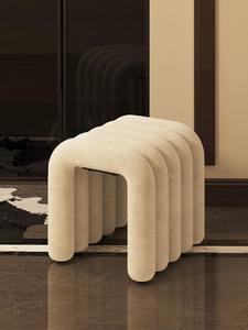 Creative Red Net Entrance Entry Sitting <b>Stool</b> Home Shoe Changing <b>Stool</b> with Door for <b>Bedroom</b> Makeup Ottomans & <b>Stools</b> - Product Image 1