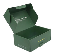 Boîte d'emballage en papier à plat avec logo personnalisé, en carton ondulé, découpée à la presse, pliable, en kraft, type avion