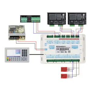 कटिंग मशीन के लिए गुड-लेजर रुइडा RDC6445S कंट्रोल कुंजी फ्लिम मेनबोर्ड पैनल बोर्ड फुल सेट CO2 लेजर DSP कंट्रोलर सिस्टम