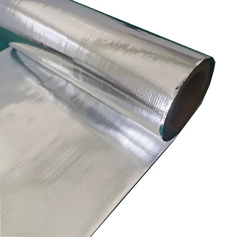 Isolation de toit de papier d'aluminium stratifiée par tissu réfléchissant thermique ignifuge pour l'isolation de maison en acier