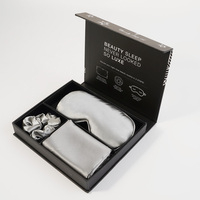 Masque de sommeil en soie de mûrier 100% de luxe pour le commerce électronique, masque de sommeil occultant pour les voyages, adapté aux cils, pour dormeurs latéraux, idéal pour les cadeaux