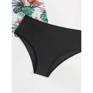 Bikini personnalisé à imprimé léopard dégradé, à porter séparément, bretelles réglables, vêtements de plage féminins - Product Image 5