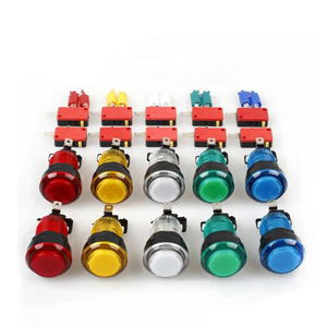 <span class=keywords><strong>Precio</strong></span> al por mayor de fábrica, 33mm, pequeño, redondo, a todo Color, botón transparente, cuentas de cristal, máquina de Pinball, Conector de interruptor, accesorio - Product Image 1