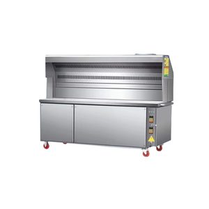 Ticari mobil ızgara kamyon dumansız barbekü durak gece pazarı doğal gaz pişirme paslanmaz çelik durak arındırıcı duman - Product Image 1