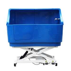 Baignoire de toilettage de chien de levage durable H-112H blanche avec dos anti-éclaboussures - Product Image 2