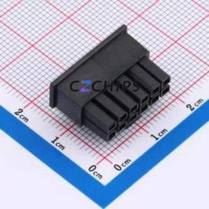 ZX-MX3.0-2-6P-HGJK Housing (Wire-to-Board / Wire-to-Wire) P=3mm Connector 2x6P 3mm Micro-Fit (MX 3.0) 3mm - Product Image 2