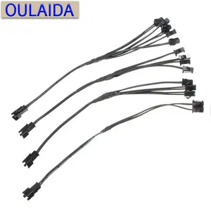 EL Dây 2Pin Jst Splitter Kết Nối Cho Một Biến Tần Kết Nối Nam Đến Nữ Nối SM Leadwire Cable Cho EL Dây Neon Strip