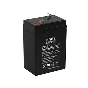 Vrla Agm-Batería sellada de plomo, batería personalizada de fábrica, 6 v, 4,5 Ah, 6 voltios, 4,5 Amp, ABS gratis, juguetes, color negro