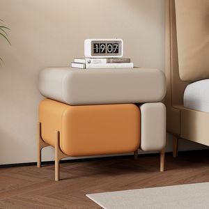 2026 Modern Luxury Bedroom Furniture Fashion Custom Design Wholesale <strong>Bedside</strong> <strong>Table</strong> Black Nightstand <strong>Set</strong> <strong>of</strong> <strong>2</strong> With Drawer - Product Image 2