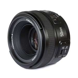 Lensa Yongnuo YN50mm 50mm 1.8II EF EOS 50MM AF MF untuk Kamera T6 EOS 700D <span class=keywords><strong>750D</strong></span> 800D 5D Mark II IV 10D 1300D - Product Image 4