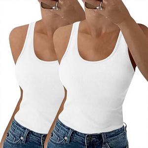 Débardeur court gris chiné pour femme 100 % coton anti-boulochage style sportif pour yoga, gym, pilates – Taille 6XL disponible - Product Image 4