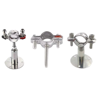 Support de serrage de tuyau en acier inoxydable 304 réglable Technique de coulée à basse pression avec châssis télescopique pour l'utilisation de la cour de tuyau