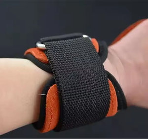 Protège-paume portable antidérapant en cuir de vachette avec logo personnalisé, haute élasticité, pour haltérophilie et gymnastique - Product Image 6