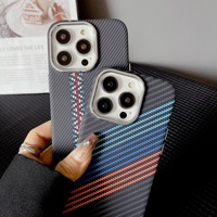 Casing Magnetik Tekstur Twill Tiga Warna Untuk IPhone 16 15 14 Pro Max 14 Pro 13 12 16 Ultra Tipis Matte Anti Benturan Hard Cover