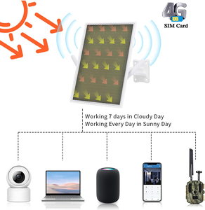 Router WIFI Solar para Exteriores con Punto de Acceso Inalámbrico, Panel Solar, Batería Integrada de 20000 mAh y Router Wifi 4G LTE con Tarjeta SIM, IP67 - Product Image 2