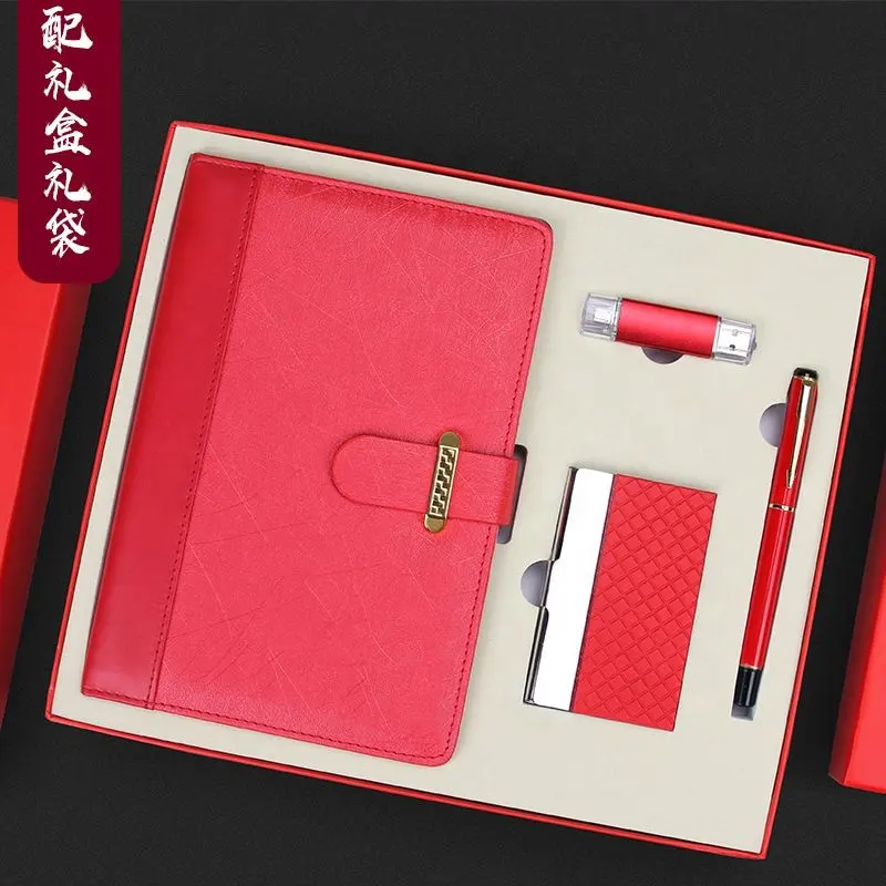 Business Geschenks ets Vakuum becher Namens karten halter Notebook Pen Mouse Set 4 Käufer