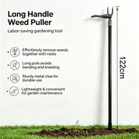 Herramienta Manual Industrial de Jardinería para Desherbar con Mango Largo, Suministro de Fábrica, OEM para Eliminar Raíces de Maleza en Jardín/Césped