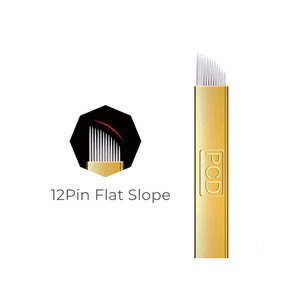 Maquillaje permanente desechable ceja bordado tatuaje aguja hoja plana microblading <span class=keywords><strong>agujas</strong></span> PHI DIY - Product Image 3