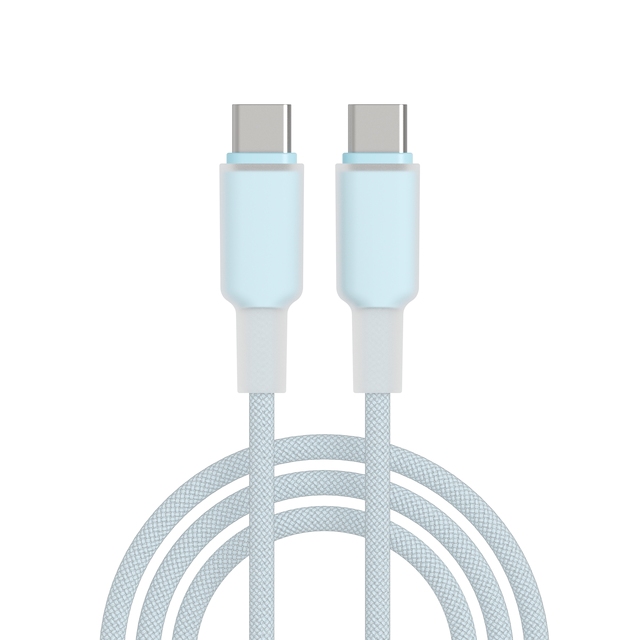 Aesthetic Rainbow USB-C to USB-C Silicone Cord, 60W Fast Charging for iPhone 16/Android