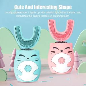 U şekli diş fırçası çocuk otomatik elektrikli diş fırçası çocuk 360 derece U şekli çocuklar <span class=keywords><strong>Mini</strong></span> elektrikli diş fırçası 2-7 yaşında - Product Image 4