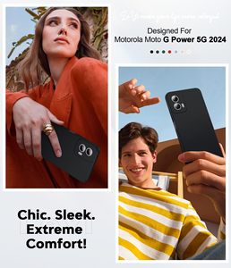 Housse en fibre de silicone liquide Micro fibre souple pour MOTO G POWER 5G 2024 G85 G24 G04 Power EDGE 50 50PRO FUSION 4g 5g Case - Product Image 6