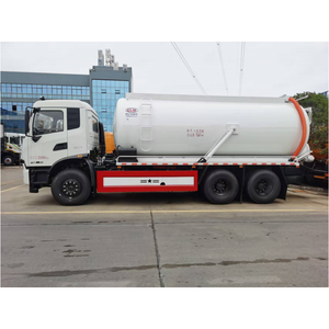 Camion d'aspiration des eaux usées à double pont arrière DongFeng Auto, diesel, transmission automatique, nettoyage - Product Image 1