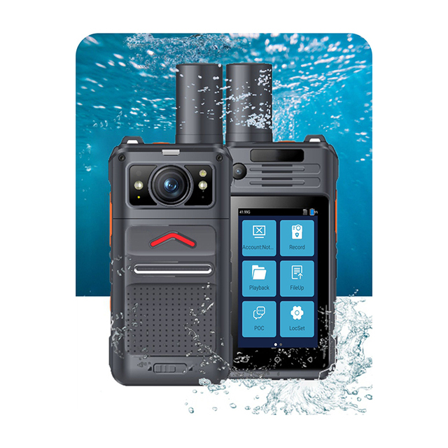 Global 4G LTE Talking 500 km GPS SIM POC Walkie Talkie Handheld Box Camera CMOS Sensor 5000mAh Battery