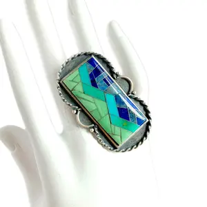 Turquoise Rings Handcrafted 925 Sterling Silver 925 Boho Ring Gift Item Turquoise