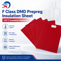 Panneau isolant préimprégné en fibre de verre rouge/fibre de polyester pour transformateurs et moteurs de type sec, modèle DMD préimprégné