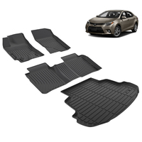 Tapetes de Lujo Impermeables TPE para Maletero y Tapetes de Piso 3D para Toyota Corolla Sedán 2014-2019 E160