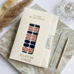 Ongles en gel semi-durcis avec esthétique <span class=keywords><strong>bleu</strong></span> <span class=keywords><strong>marine</strong></span> pour les fournitures de salon professionnel - Product Image 1