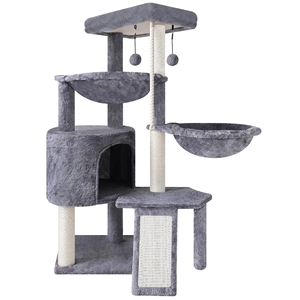 Eco-Friendly Carton Packaging Cat Climbing Frame Large Cat <b>Tree</b> Modern Cat House Combo Jumping Platform Sisal Post Wood <b>Stand</b> - Product Image 1