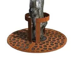 Grille d'arbre en acier et bois Art Déco de haute qualité, résistante aux intempéries, pour intérieur et extérieur, taille personnalisable, vente en gros - Product Image 5