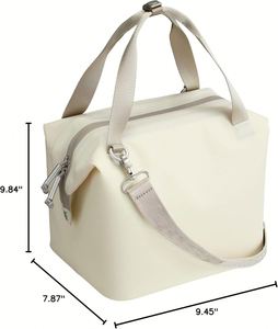 All Day Soft Cooler Bag with Zipper and Lunch Box Insulated Travel Bag Waterproof Foldable Cooler Tote - Product Image 4