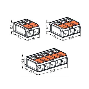 Conector de Cable Wa <span class=keywords><strong>Gos</strong></span> Original de la Marca Plc, Nuevo, 221-613, con Carcasa de PC/ABS para Aplicaciones de Energía, Producto con Garantía - Product Image 2