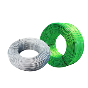 Venta al por mayor 3mm-24mm Cuerda de <span class=keywords><strong>alambre</strong></span> de acero <span class=keywords><strong>galvanizado</strong></span> antioxidante resistente al desgaste Hardware recubierto de plástico de fabricantes - Product Image 1