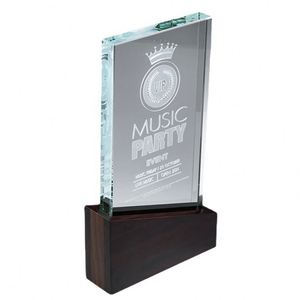 New Arrival Crystal Trophy Custom Content High Standard K9 Crystal Color Is Rich Business Gift Crystal Glass Trophy - Product Image 2