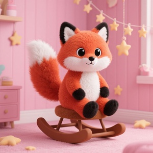 Buona vendita di Design moderno peluche a dondolo <span class=keywords><strong>volpe</strong></span> di vendita calda pesato peluche di <span class=keywords><strong>volpe</strong></span> personalizzato peluche - Product Image 2