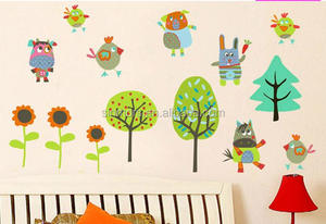 Съемная самоклеящаяся водонепроницаемая настенная наклейка из ПВХ с мультяшным лесным сюжетом, красочная, для детской комнаты Sinmors - Product Image 5